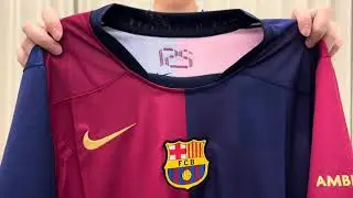 Barcelona Home Jersey 24/25 UNBOXING + REVIEW from jerseysfcsoccershop.com