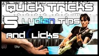 Steve Vai Style Guitar Lesson Lydian Licks | Quick Guitar Tricks