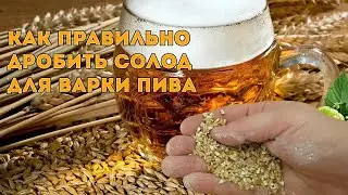 Настройка мельницы и дробление солода для варки пива