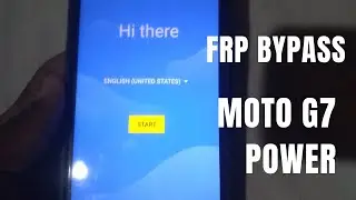 Moto G7/G7 Plus/G7 Power/ G7 Play Google Frp Lock/FRP Bypass (Without PC) 2024 Work✅