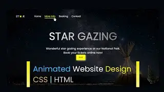 How To Make An Animated Website Design Using CSS And HTML