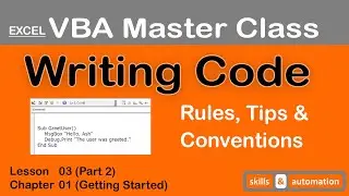 Learn to Write VBA Code || Excel VBA Master Class || 1.3.2