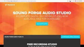 Sound Forge Audio Studio 10 GIVEAWAY