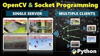 Socket programming with multiple clients and OpenCV in Python