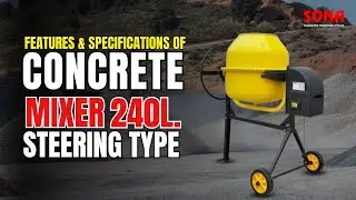 Concrete Mixer 240L Steering Type - Specifications and Features