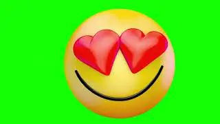 3D Love Emoji Green Screen Effects Copyright Free VFX FX