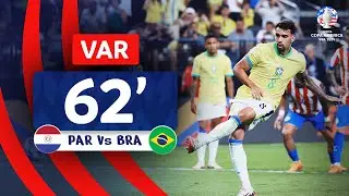 CONMEBOL Copa América | Revisão VAR - Mão - Pênalti | PARAGUAI - BRASIL | Minuto 62