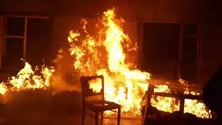 Fire | House | Horror | Free Stock Video Footage