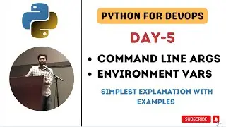 Day-5 | Command Line Args & Env Vars | Most Simple Explanation #python  #abhishekveeramalla