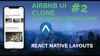 #2 Airbnb UI | React Native | Horizontal ScrollView | Layout Series | Expo