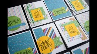 10+ Cards 1 Kit with Pink and Main March 2019 It's a Party Kit