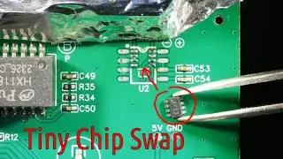 Quick PCB Repair - Tiny IC - Hot Air Soldering