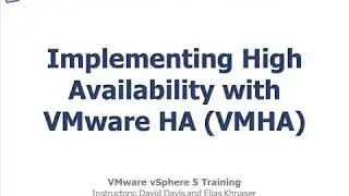 Implementing High Availability with VMware HA VMHA | vmare vspahre