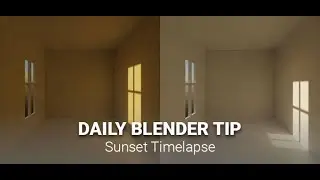 Daily Blender Secrets - Sunset Timelapse (Blender 2.9)