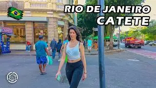 Walking in RIO DE JANEIRO STREETS: Rua do Catete e Museu da República 🇧🇷 Brazil | 2024 【 4K UHD 】