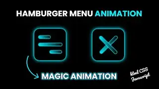 Hamburger Menu CSS | Hamburger Menu Animation CSS