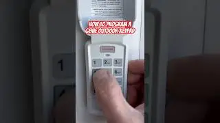 Genie garage door keypad programming 