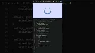 Day 034 - 😉 smiley css loader animation design #coding #webdevelopment #programming #htmlcss #css3