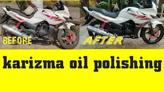 Hero karizma r oil polishing