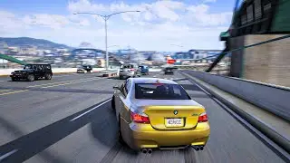 GTA 5 Ultra Graphics ✪ BMW M5 E60 V10 BRUTAL SOUND! 🔥 Reckless Driving 4K