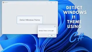 How to detect Windows 11 light & dark mode | C# WinForms