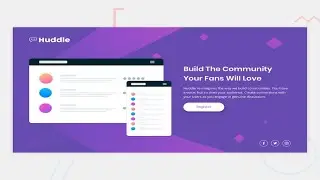 Huddle Landing Page - Design to Code using NextJs - Frontend Mentor Challenge