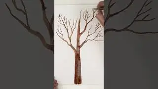 How to draw a tree step by step. We draw a tree simply.🌳 Ideas for drawing.