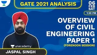 GATE 2021 Analysis for Civil Engineering by Jaspal Singh