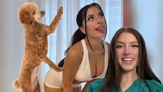 WET VS DRY WHITE SCRUBS TOPS TRY ON
