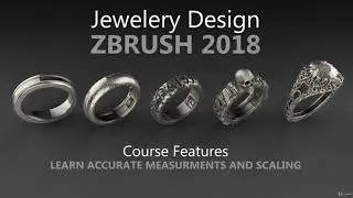 Jewelery Design in ZBrush 2018 - Complete Jewelery Course - learn zBrush