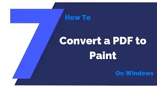 How to Convert a PDF to Paint on Windows | PDFelement 7