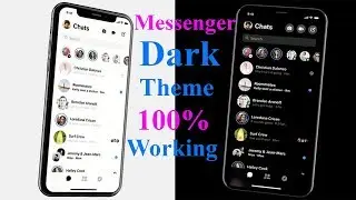 আপনার ফেসবুক মেসেঞ্জারে ডার্ক মুড চালু করুন । Enable Dark mode on your messenger 100% working