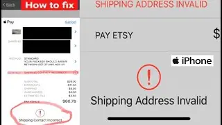 Apple Pay Billing Shipping Address Invalid error on iPhone Fixed