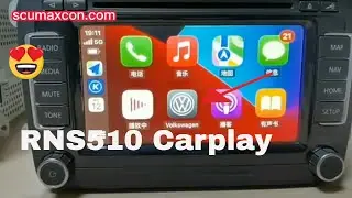 Scumaxcon RNS510 could support  wired and wireless Carplay ！