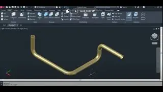 Drawing a 3D pipe model using AutoCAD 2023