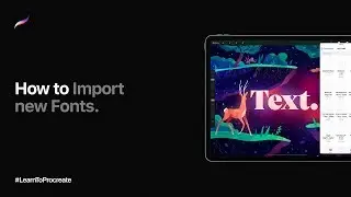 How to Import new Fonts in Procreate