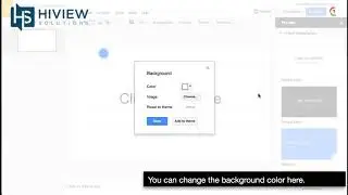 How to change the background in Slides