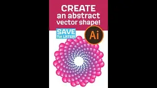 Illustrator trick! Quick way to make twisty designs from dots!