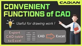 CAD(AutoCAD) Export CAD table to Excel / XTEXPORT - Convenient functions of CADian