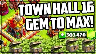 GEM TO MAX Clash of Clans Town Hall 16 Update!