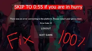 HOW TO FIX VALORANT ERROR CODE 29 (100% WORKING)