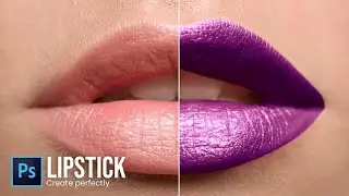 Create Perfectly Lipstick in Photoshop | Lip | Realistic Lipstick | Cosmetic | Makeup | Woman