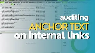 Auditing Anchor Text On Internal Links