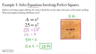 Pre-Algebra 2-5: Solve Equations Using Square Roots and Cube Roots