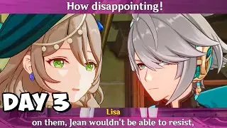 DAY 3 LISA LOCATION in SUMERU Cutscene Genshin Impact | LISA SKIN SUMERU