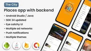 Free Android Places App with Backend Source Code - City Guide App Demo