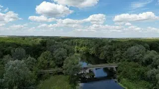 Заброшенный мост через реку Хопёр, в районе села Затон