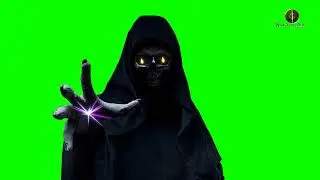 Hooded Skeleton Effect Green Screen HD