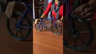 DIY Decor Cycle made Using Newspaper 