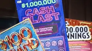 This Is How Much I Won On 3 Lottery Scratch Off Tickets!!! BIG WINNERS!!!